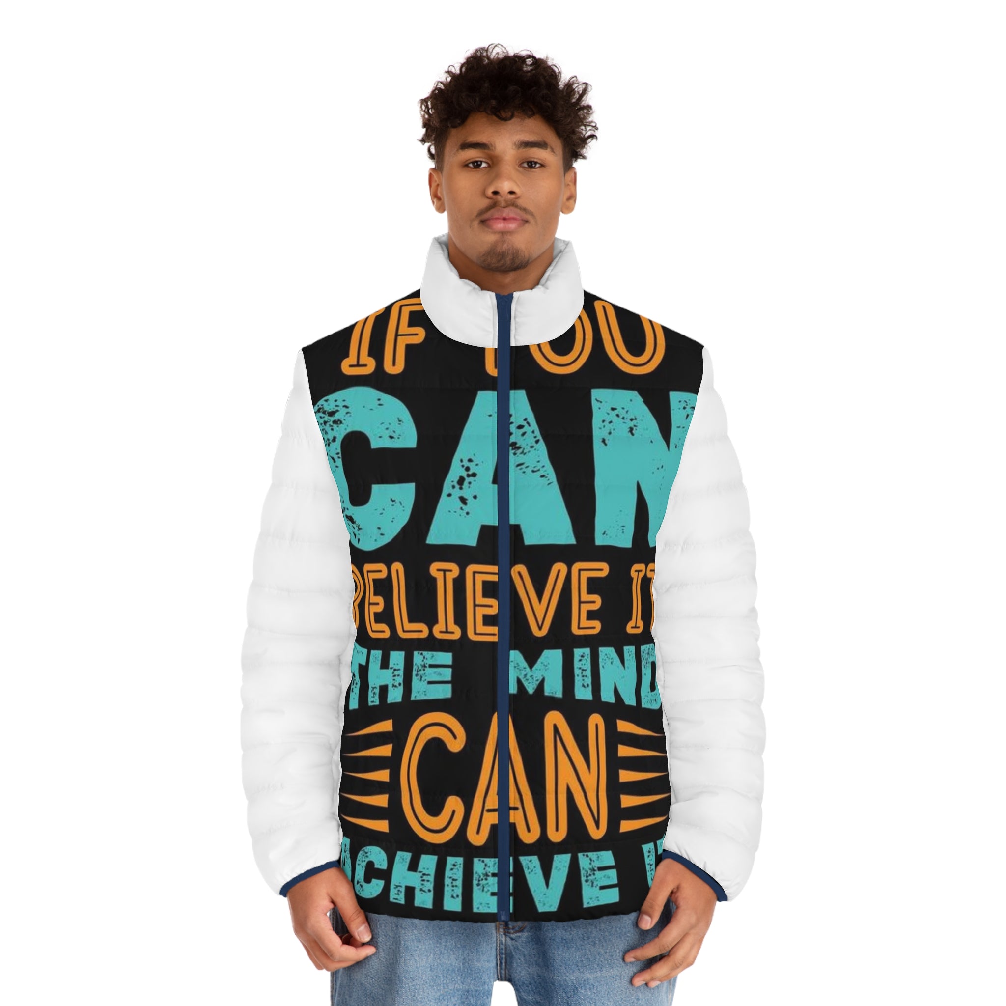 UNSTOPPABLE Men's Puffer Jacket (AOP)