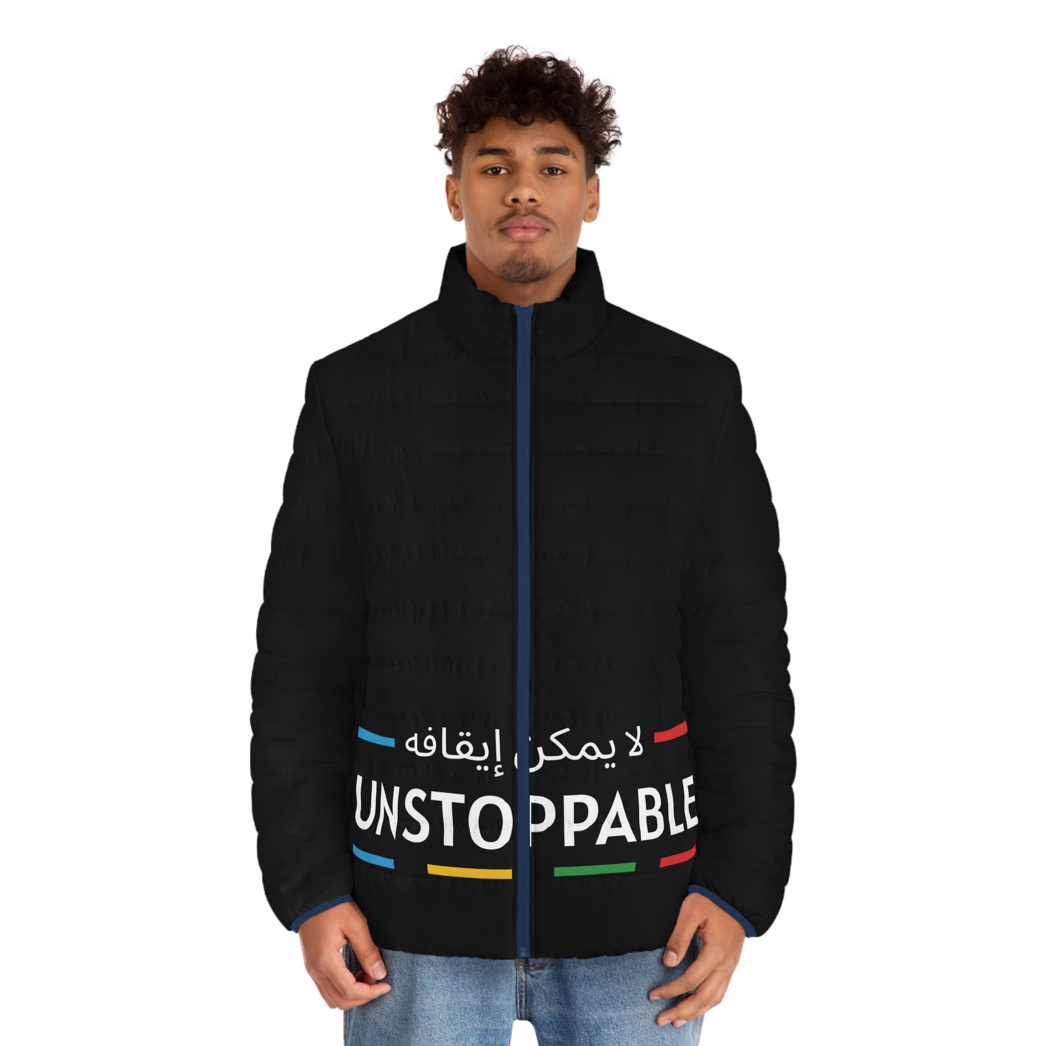 UNSTOPPABLE Men's Puffer Jacket (AOP)