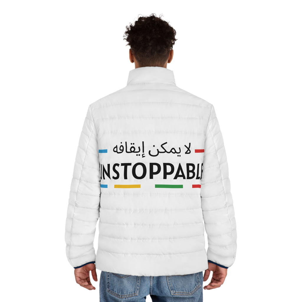 UNSTOPPABLE Men's Puffer Jacket (AOP)