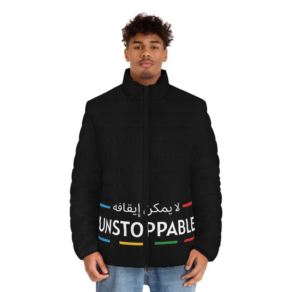 UNSTOPPABLE Men's Puffer Jacket (AOP)