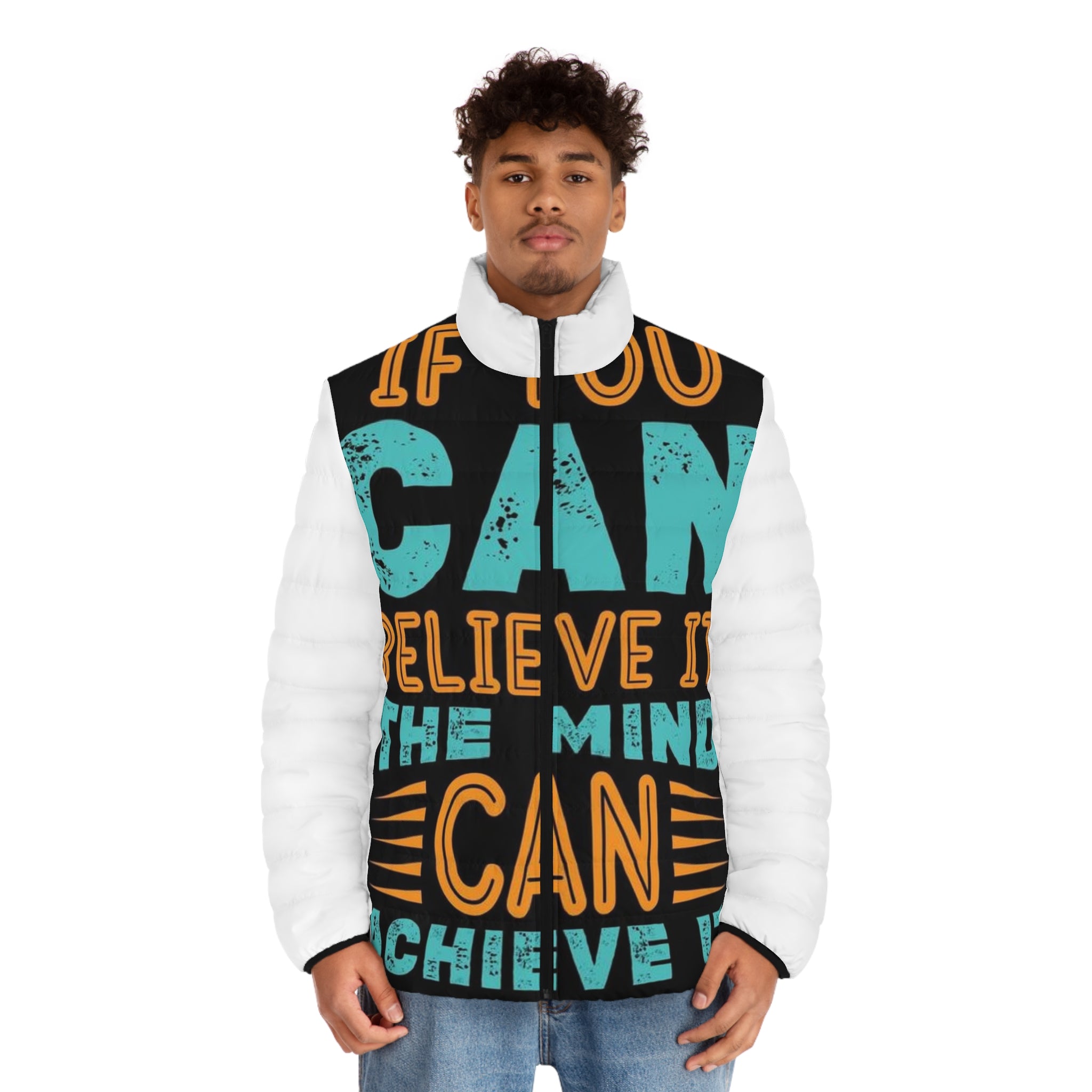 UNSTOPPABLE Men's Puffer Jacket (AOP)